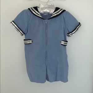 Bella Bliss corduroy sailor bubble shortall